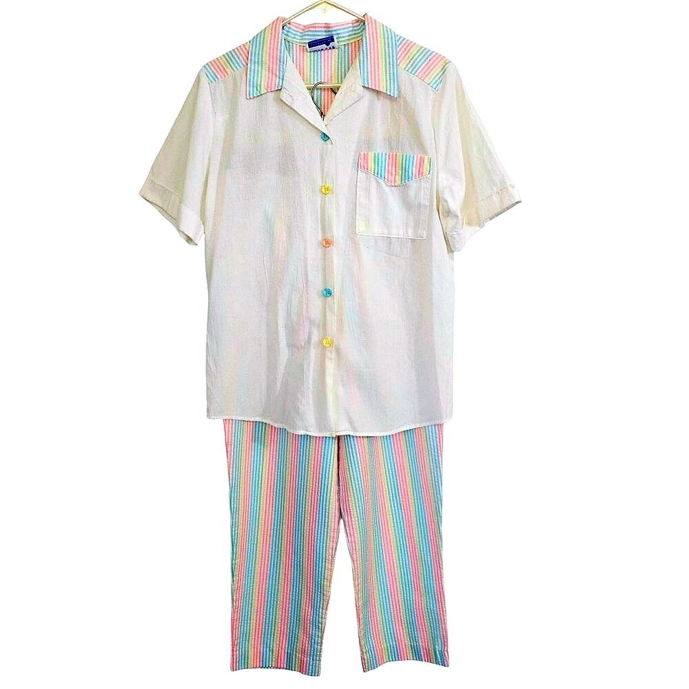 Vintage Cape Cod‎ Sportswear Outfit Grandma Cottage Core Vintage Pastel Medium